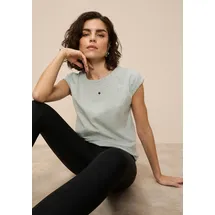 TAMARIS T-Shirt "mit Rundhals und lockerem Schnitt, aus angenehmem Viskose-Jersey", Damen, Gr.