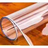 Transparente Runde Tischfolie wasserdicht, Kunststoff, Tischsets, Schreibtischunterlagen, wasserdichter Schutz, individuelle Größe,transparent PVC Tischdecke Tischmatte (55x100cm,Transparentes 2mm)