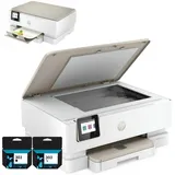 HP ENVY INSPIRE 7220E 3-in-1-Drucker – Drucken, Scannen, Kopieren, beidseitiger Druck, WLAN - Weiß