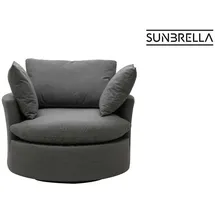 clemento Lori Loungesessel Sunbrella 110 x 63 x 105 cm Flanelle drehbar