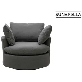 clemento Lori Loungesessel Sunbrella 110 x 63 x 105 cm Flanelle drehbar