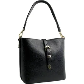 toscanto Umhängetasche Leder Black