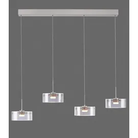 Paul Neuhaus KARENA 4-flg. 110 cm rund Rauchfarben/Metall/Glas