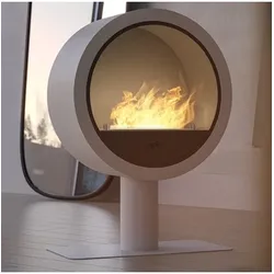OutInFire INCYRCLE STAND – Freistehender Boden-Biokamin – Weiß