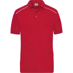 Funktions Polo-Shirt "JN892" UV-Schutz - 5XL - red