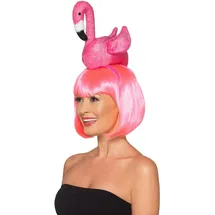 Smiffys Flamingo-Stirnband, Rosa Halloween