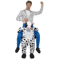 Smiffys Kostüm Carry Me Kuh, Bullenreiten mal anders! weiß
