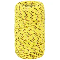 vidaXL Leinen Bootsseil 2 mm 100 m Polypropylen Gelb