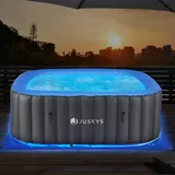 Juskys Aufblasbarer Whirlpool Palmira - Grau