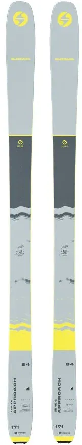 BLIZZARD Tourenski ZERO G 084 APPROACH FLAT - Uni., 001 grey/yellow (150 cm)