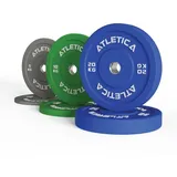 ATLETICA Hantelscheiben Color Bumper Plates Set, 70 kg