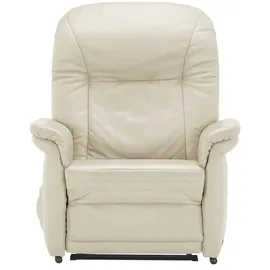 HIMOLLA Sessel 7706 Leder 101 x 112 x 101 cm Creme elektrisch