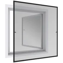 WINDHAGER Insektenschutz-Fensterrahmen EXPERT 140 x 150 cm Grau