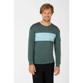 super.natural Funktionsshirt "Gravier" in Grün/ Hellblau | Gr.: XL