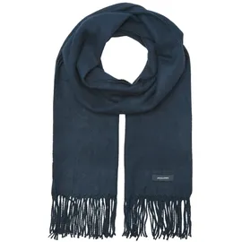JACK & JONES Strickschal JACK & JONES "JACSOLID WOVEN SCARF NOOS", Damen, blau (navy blazer), Strick, Kunstfaser, unifarben, Modetücher
