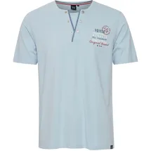 FQ1924 Henleyshirt FQ1924 "Henleyshirt FQRudolf", Herren, Gr. L, blau (chambray blau), Obermaterial: 100% Baumwolle CO., Shirts