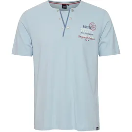FQ1924 Henleyshirt FQ1924 "Henleyshirt FQRudolf", Herren, Gr. L, blau (chambray blau), Obermaterial: 100% Baumwolle CO., Shirts