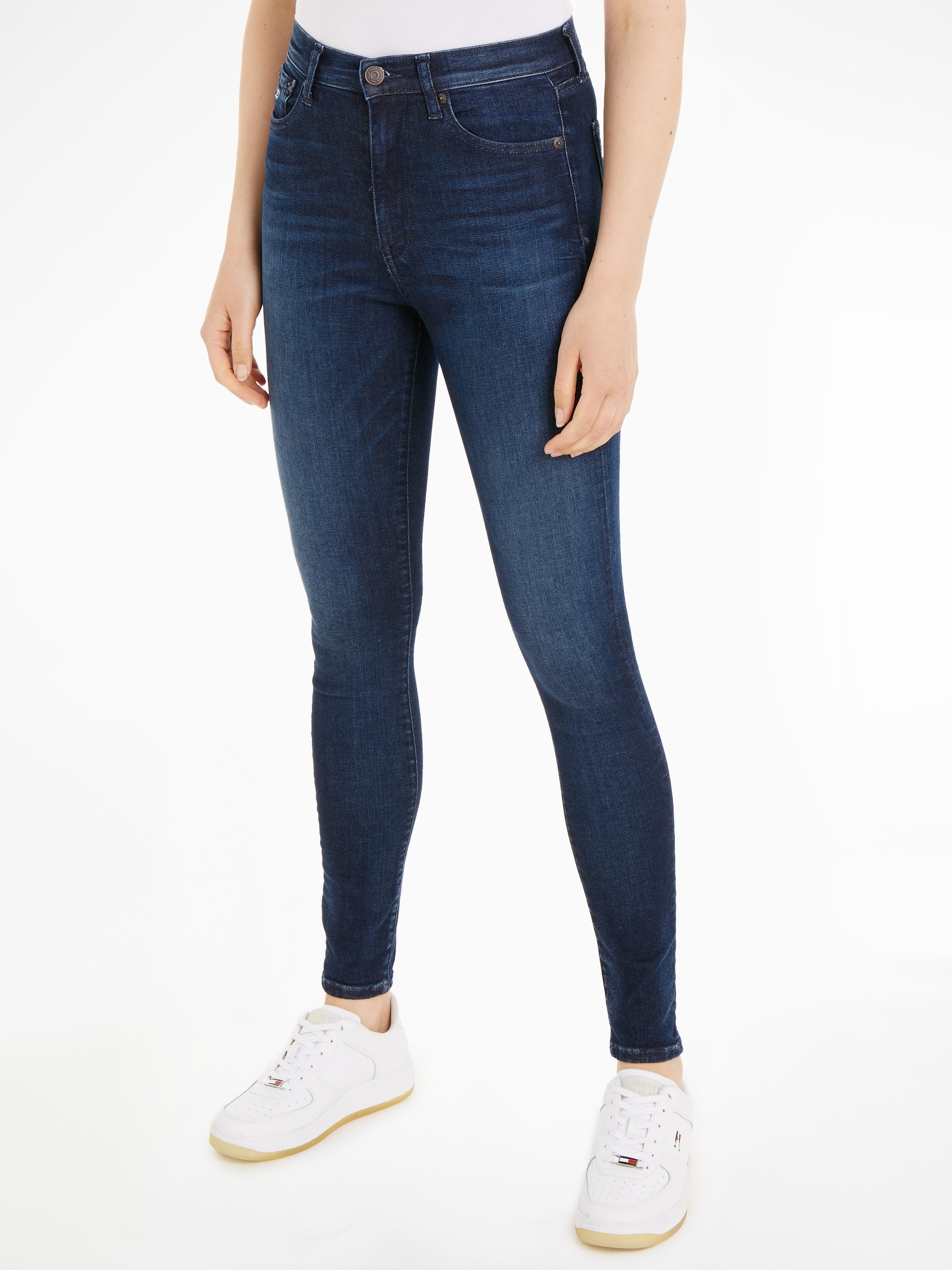 Tommy Jeans Bequeme Jeans »Sylvia Skinny Slim Jeans Hohe Leibhöhe« TOMMY JEANS Dark Denim1 29