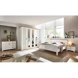 maison bleue Trient 180 x 200 cm Weiß