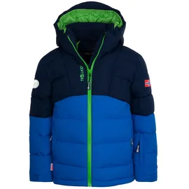TROLLKIDS Gryllefjord Jacke Navy/Medium Blue/Bright Green 164