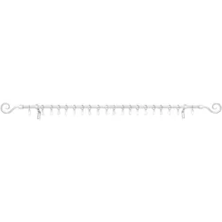 LICHTBLICK ORIGINAL Gardinenstange »Kringel«, 1 läufig-läufig, Fixmaß LICHTBLICK ORIGINAL silberfarben L: 130 cm - 240 cm   Ø 16 mm