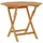vidaXL Gartentisch Ø 85 x 76 cm Teak Massivholz Braun