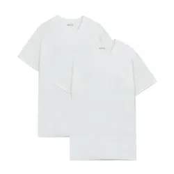 BOSS für Herren. 50479536 Packung mit zwei weißen Unterhemden (XL), Heimtextilien, Baumwolle, Kurzarm