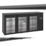 CombiSteel Barkühler Schwarz 3 Glastüren