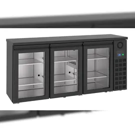 CombiSteel Barkühler Schwarz 3 Glastüren