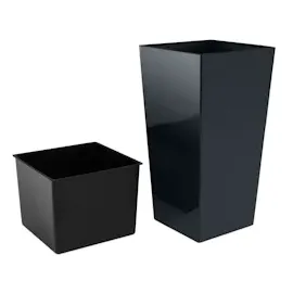 Prosperplast Blumentopf 40 x 40 x 75 cm schwarz