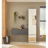 INOSIGN Garderoben-Set »GIRON/ CiTY, Garderobe in Wotan Eiche, moderner Garderobenschrank«, (Komplett-Set, 2 Jahre Gewährleistung - mind. 14 Tage Rückgaberecht - Grau,Schwarz - 150x200