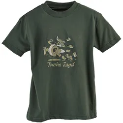 Hubertus Kinder-T-Shirt Fuchsjagd, oliv, 104