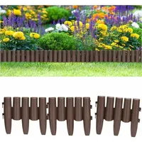 Kunststoff-garteneinfassung Rasenkante, Blumenbeetwege Gartenzaun 5x Palisaden = 2,9 M Rasen 2,9 M (ab)
