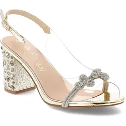 Goldene Sandalen S.Barski Absatzschuhe, 40