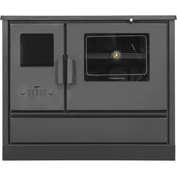 4020 Küchenofen Anthrazit, Leistung: 7,9 kW, Küchenofen, Küchenherd, Holzherd, Holzbackofen,Schwedenofen,Backfach