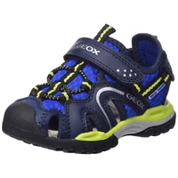 GEOX J Borealis Boy Sandal, ROYAL/Lime, 33 EU