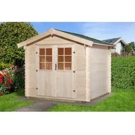 Weka Gartenhaus 209 Gr. 1.5 2,88 x 2,34 m natur Doppeltür