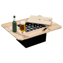 Hi Bierkasten Holztisch 79 x 57,5 x 10,5 cm Braun