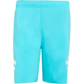 adidas 3-Streifen 8-Inch Badeshorts Lucid Cyan/White 3XL