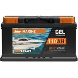 GEL Batterie 12V 110Ah Bootsbatterie Marine Boot Schiff Solarbatterie ers. 100Ah