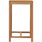 vidaXL Outdoor-Bartisch 60x60x105 Massivholz Teak