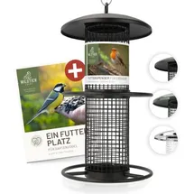 wildtier liebe Futterspender für Erdnüsse 26cm, Schwarz