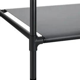 Relaxdays Eckschrank 170 x 130 x 8 cm Schwarz