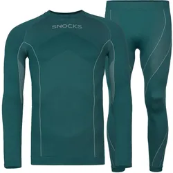 THERMOUNTERWÄSCHE HERREN MIT DAUMENLOCH GRÜN 2XL