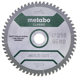 metabo Kreissägeblatt, "multi cut - classic", 305 x 30 mm, Zähnezahl 80, Flach-/Trapezzahn