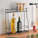 Gravidus Gewürzregal 2 Etagen 0 x 0 x 0 cm Schwarz