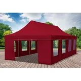 Faltpavillon Faltzelt Pavillon 4x8 Bordeaux Gartenzelt Klappzelt Wasserdicht