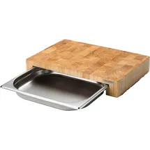 Continenta Schneidebrett mit Edelstahl-Schublade