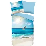 Good Morning Good Morning, Bettwäsche, Sealife Multi Baumwolle, B/L: ca. 200x200 cm & Multi