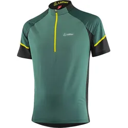 LÖFFLER Herren Trikot M BIKE SHIRT HZ LEAVES TOUR, PINE, 60